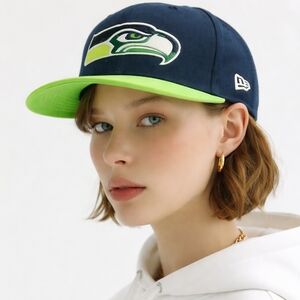 Pair of Seahawks Superbowl Ball Caps (2)